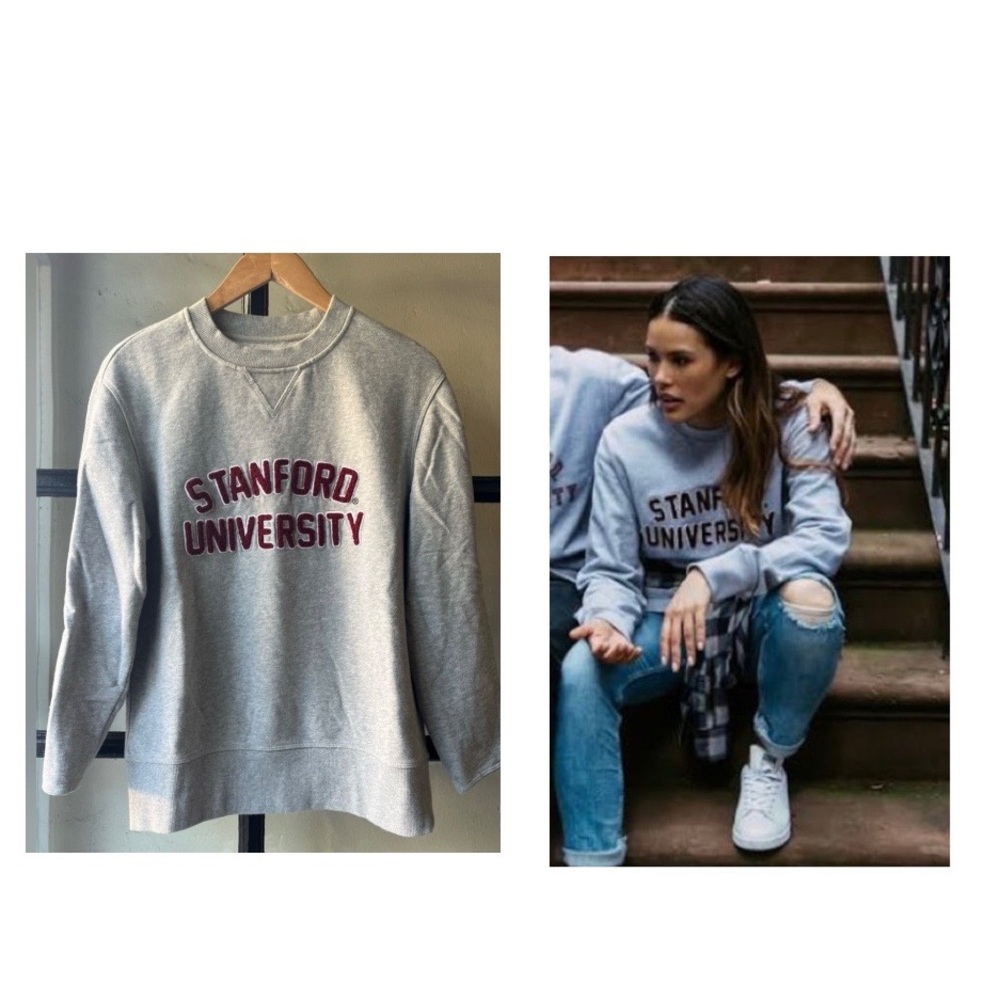 Lovely Stanford University Hillflint Cotton Crewneck Sweater